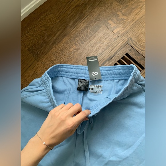 COCOBURRY Men’s Drawstring Jogging Casual Shorts Sky Blue BRAND NEW Size Medium - Picture 7 of 8